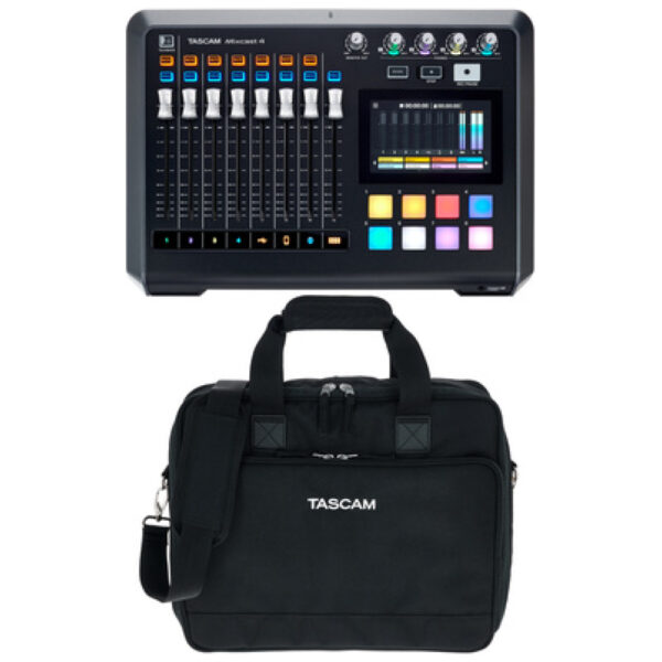 Tascam Mixcast 4 Bag Bundle
