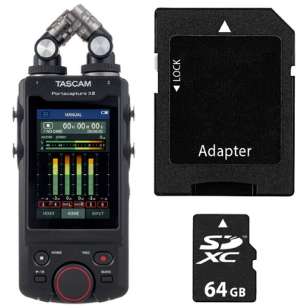 Tascam Portacapture X8 Card Bundle